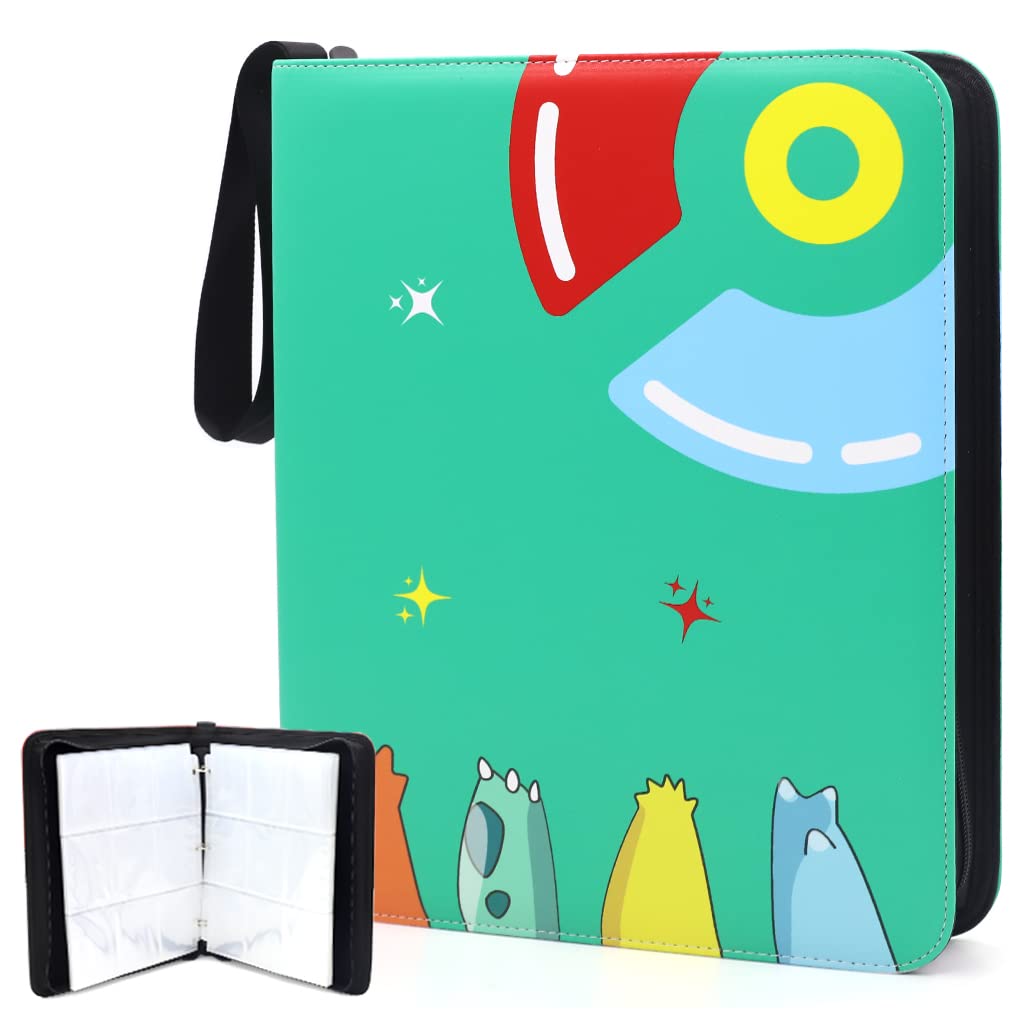 PATPAT Poke-mon Binder, Big Size Trading Cards Album for 720 Poke-mon Cards Cartoon Prints Zipper Bag Trading Card Binder Poke-mon Cards Collection Bag Game Cards Binder Gift for Kids Boys Girls PATPAT Poke-mon Binder, Big Size Trading Cards Album for 720 Poke-mon Cards Cartoon Prints Zipper Bag Trading Card Binder Poke-mon Cards Collection Bag Game Cards Binder Gift for Kids Boys Girls